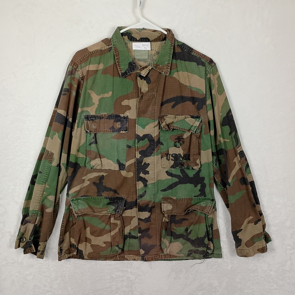 USMC Military‎ Combat Jacket Mens Small Regular  Camo Ripstop Gorpcore Utility